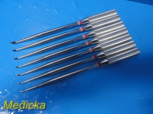 7X Codman Spinal Fusion Bone Curettes | 000–3 (23-1081/23-1083/23-1086) ~ 37785 - Picture 5 of 11