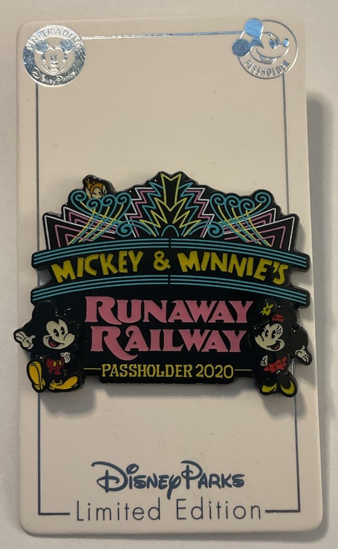 Disney Mickey Minnie's Runaway Railway Passholder Grand Opening Day Pin LE 3000