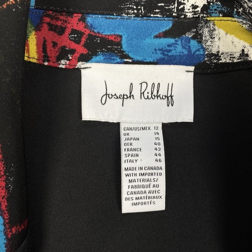 Chaqueta Blazer Joseph Ribkoff Mujer Abierta Abrigo Deportivo Multicolor Talla 12 EE. UU. 46it - Imagen 7 de 9