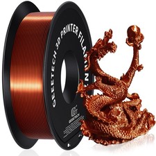 PLA Filament 1.75mm Silk, Geeetech 3D Printer PLA Filament,1.75mm,1kg per Spool,