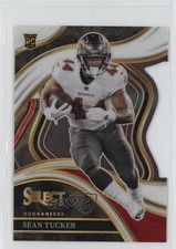 2023 Panini Select Club Level White Prizm Die-Cut 43/199 Sean Tucker #220 1ce5