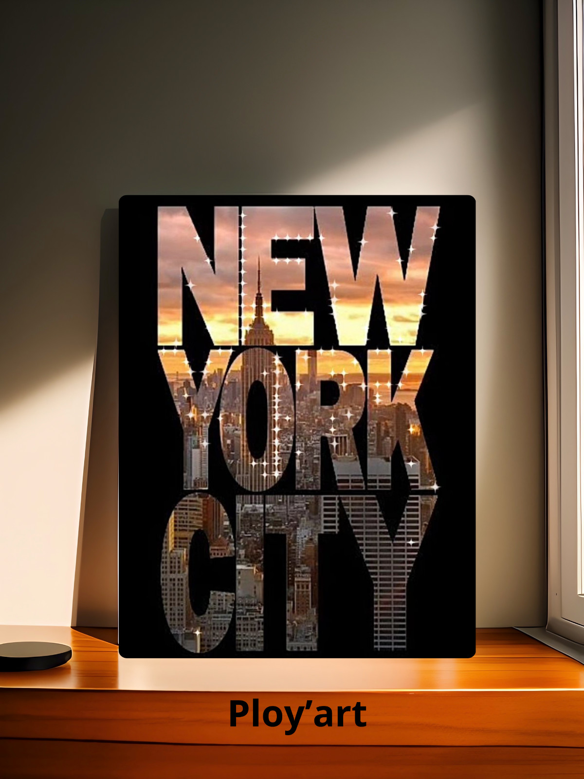Affiche aluminium A4 New York City pour décoration murale urbaine moderne