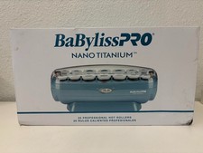 BaBylissPro Nano Titanium 20 Professional Hot Rollers, 20 Metal Clips, 17 Clips