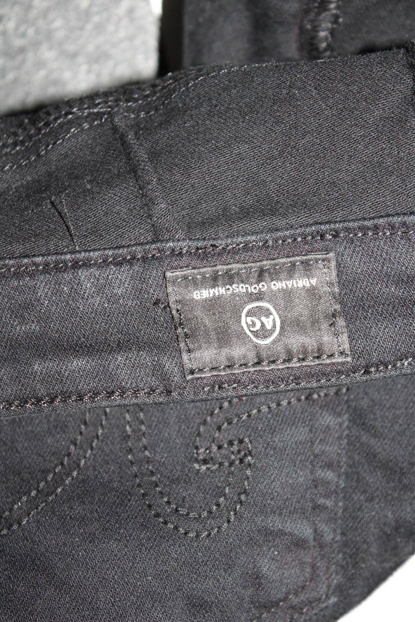 Adriano Goldschmied, Women Ankle Skinny Black Jeans Petites Size 24 thumbnail 7