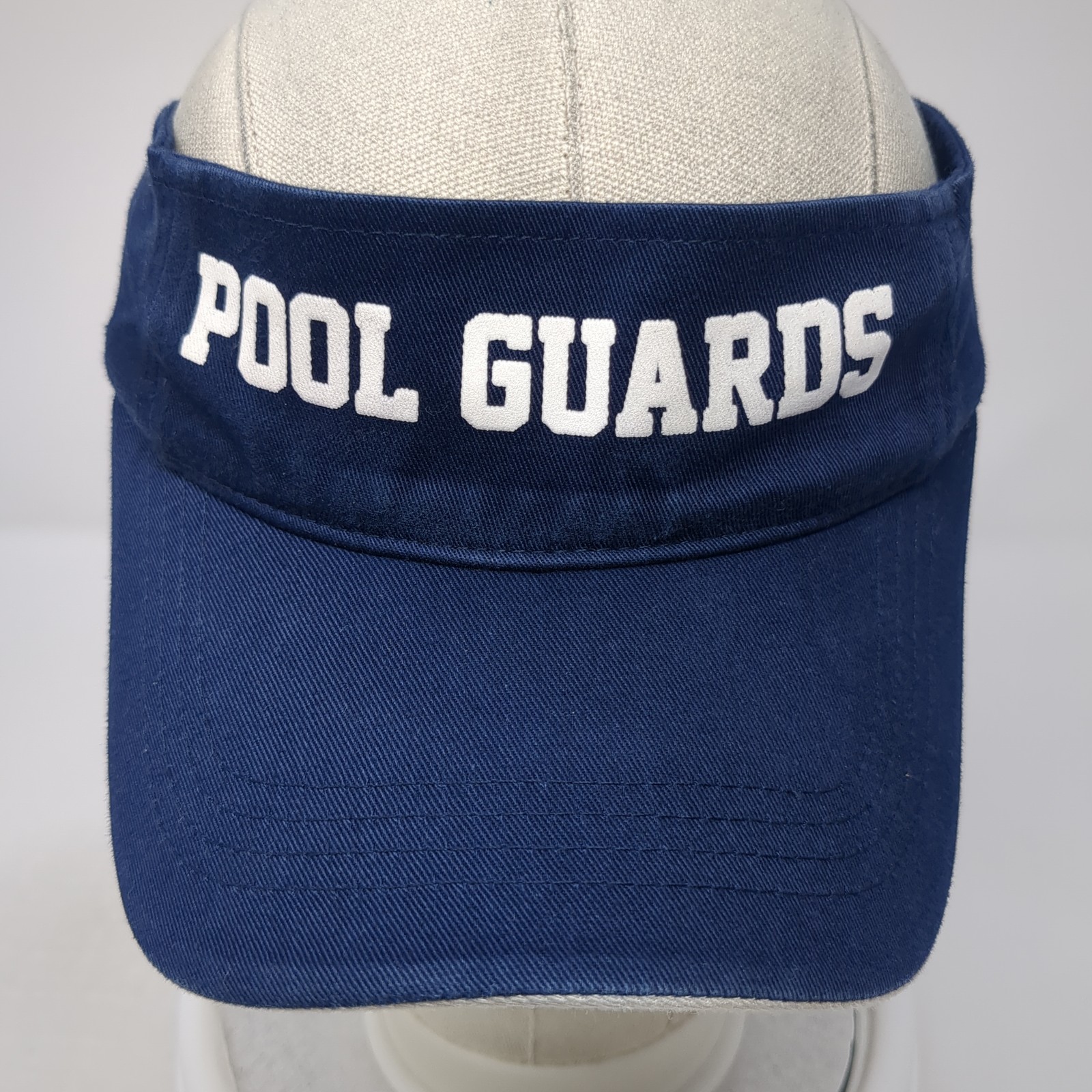 Pool Guards Strapback Visor Hat Blue One Size Adj… - image 2
