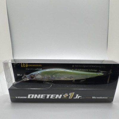 Megabass Vision Oneten+1 Jr. GLXS Spring Reaction Jerkbait Green Silver 3/8oz 9 