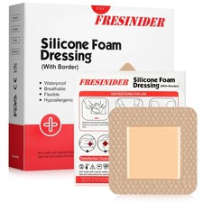 Silicone Foam Dressing with Adhesive Border Wound Dressing Bandage Silico...