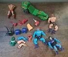 Vintage He-Man MOTU Figure Parts Lot Skeletor Faker Dragon Blaster Road Ripper