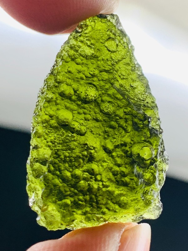 35Ct Moldavite Genuine Raw Moldavite Crystal from Czech Republic PIC certificate