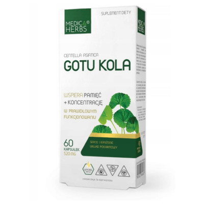 (Einheit/0,22 ) Medica Herbs Gotu Kola 520 mg 60 Kapseln D/S