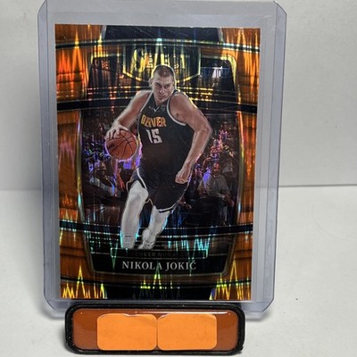 2021-22 Panini Select #82 Nikola Jokic Orange Flash Prizms E1