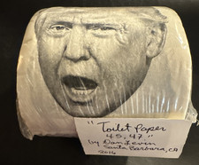 TRUMP toilet paper 2016 by Dan Levin Santa Barbara CA Made In USA