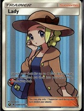 Lady Shiny Holo Rare Hidden Fates Shiny Vault SV86/SV94 Supporter Pokemon Card