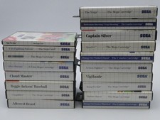 Lot of 27 Sega Master System Games Alex Kidd Altered Beast Captain Silver