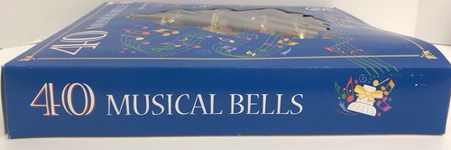 Vintage MUSICAL Flashing Christmas Tree Lights Plastic Bells 25 Carols 40 Lights - Picture 5 of 7