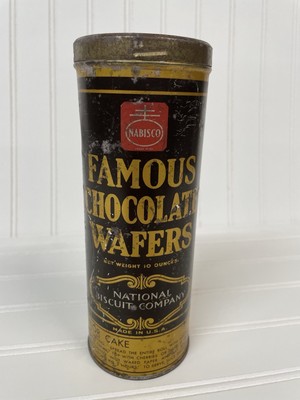 Vintage 30's/40's Nabisco Famous Chocolate Wafers Tin