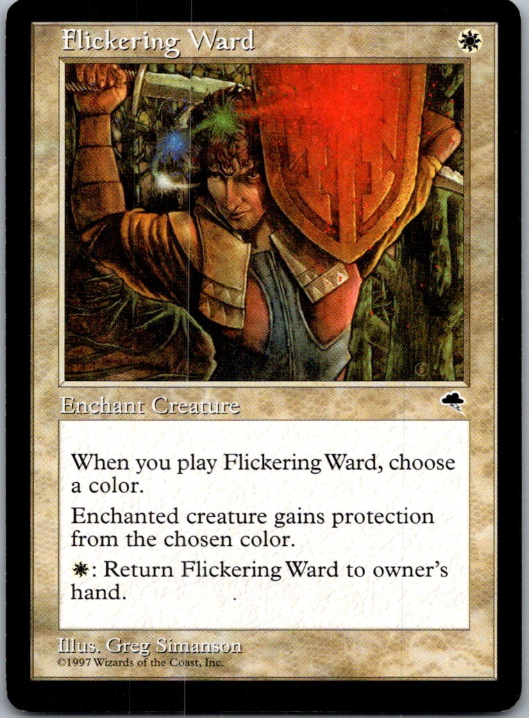 Flickering Ward U TMP #19 LP MTG Magic