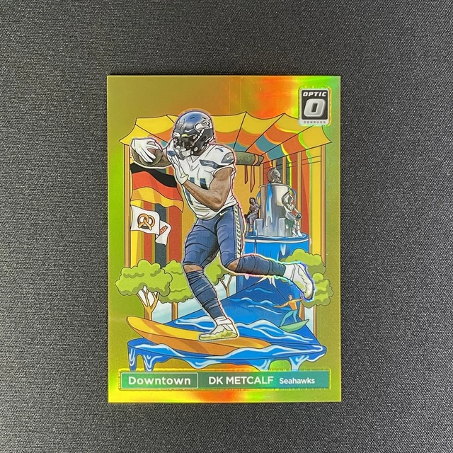 2023 Donruss Optic DK Metcalf International Downtown Gold /10 #5 Seahawks