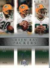 2002 Upper Deck Honor Roll #71 Ahman Green / Brett Favre / Terry Glenn T3