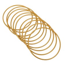 10 Pcs Macrame Rings Metal Wreath DIY Hanging Dreamcatcher Hoops