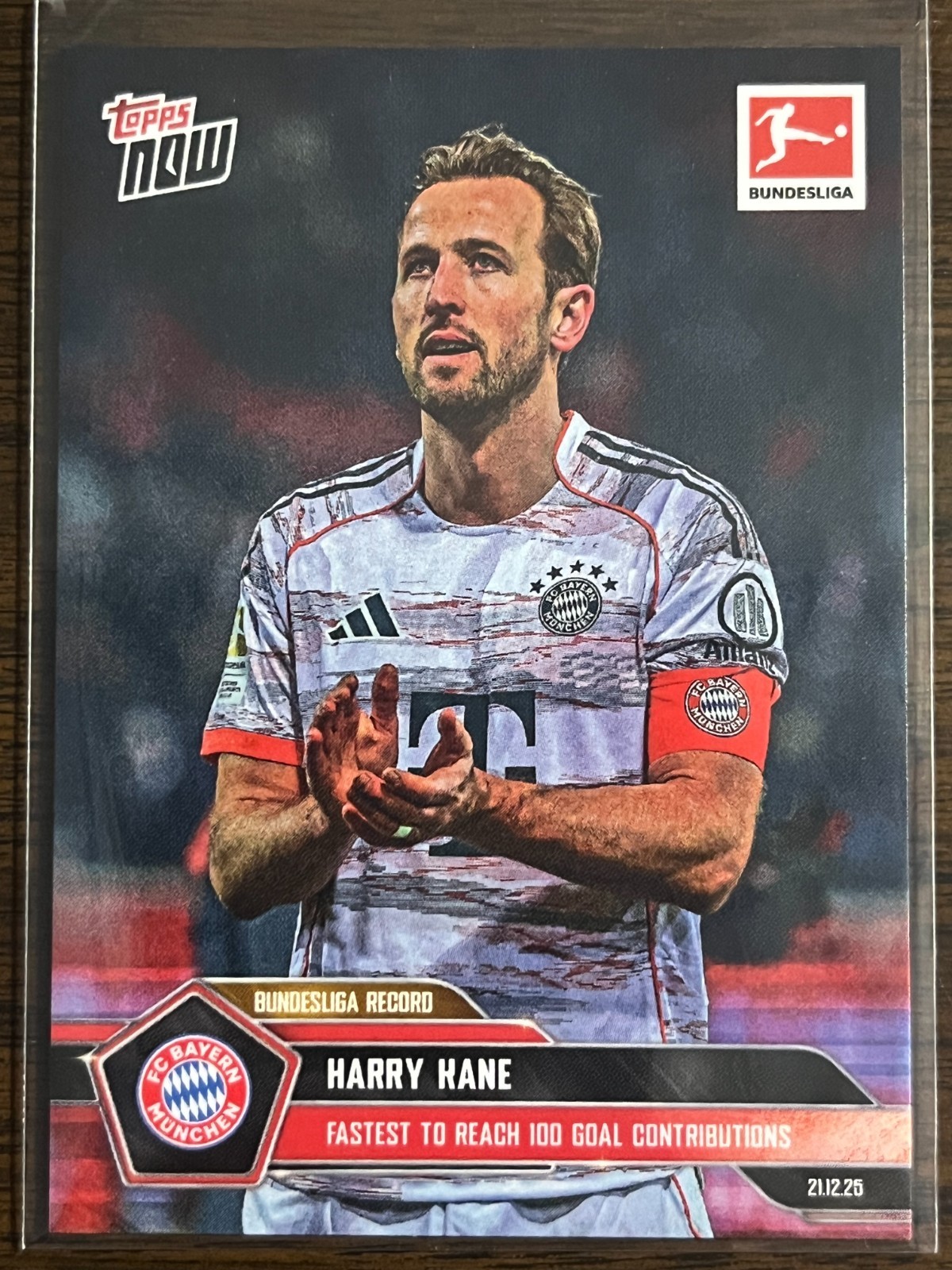 2025-26 Bundesliga Topps NOW #89 Harry Kane FC Bayern Munchen Munich