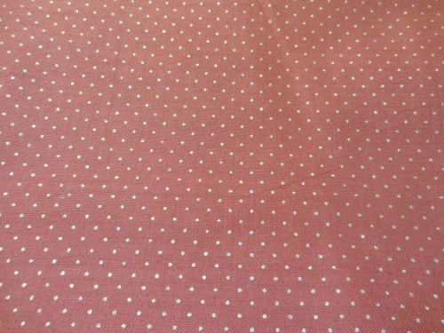 VINTAGE JOANN STOFFE GEBRANNT ORANGE MIT GOLDENEN PUNKTEN BAUMWOLLSTOFF 2 YARD - Bild 2 von 2