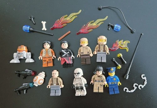Genuine Lego Star Wars Minifigure Lot Chirrut TicoC1-10P BB-8 Pilot Trooper Guns