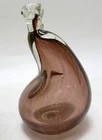 Alfredo Barbini Murano Aventurine Glass Fruit Textured Fig Figurine 1950's