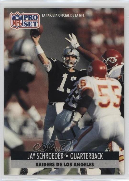 1991 Pro Set Spanish Jay Schroeder #116 0a2