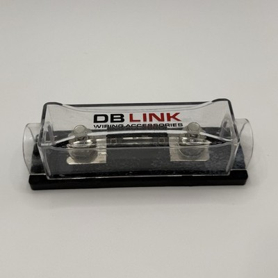 DB Link NANLFH2X Nickel-Plated Single Fuse Holder (ANL) W/80A Fuse