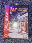 Taz in Escape From Mars (Sega Genesis, 1994) - Complete With Box And Manual