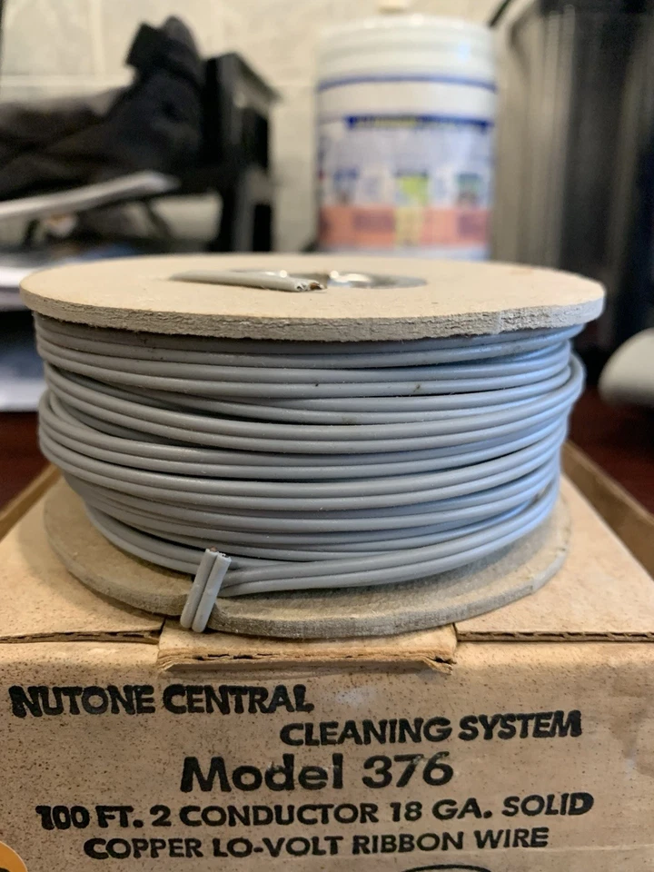 NuTone Model 376 100' 2 Conductor 18 Ga. Solid Copper Lo-Volt Ribbon Wire Roll - Изображение 3 из 4