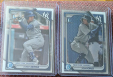 Topps Bowman Chrome 1st Bowman 2023 Jared Serna John Cruz Yankees Card Lot