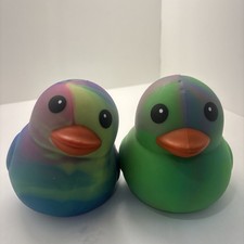 Sunny Days Jumbo Squeezy Ducks Tie Dye Squishy Stress Relief Toy NEW