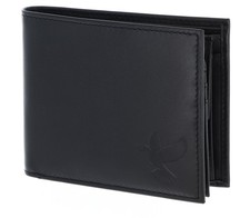 oxmox Leather RFID Protect Freedom Pigeon Embossed Black