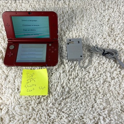 Nintendo  New  3DS XL Metallic Red Handheld Console System RED-001 Top IPS Works