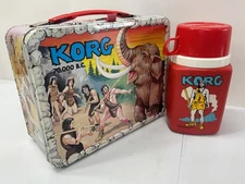 VINTAGE KORG LUNCHBOX AND THERMOS