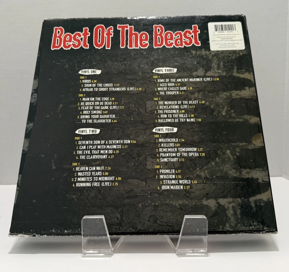 Iron Maiden – Best Of The Beast 4LP Vinyl Box Set 1996 Rare Complete EX/NM - Image 2 of 4