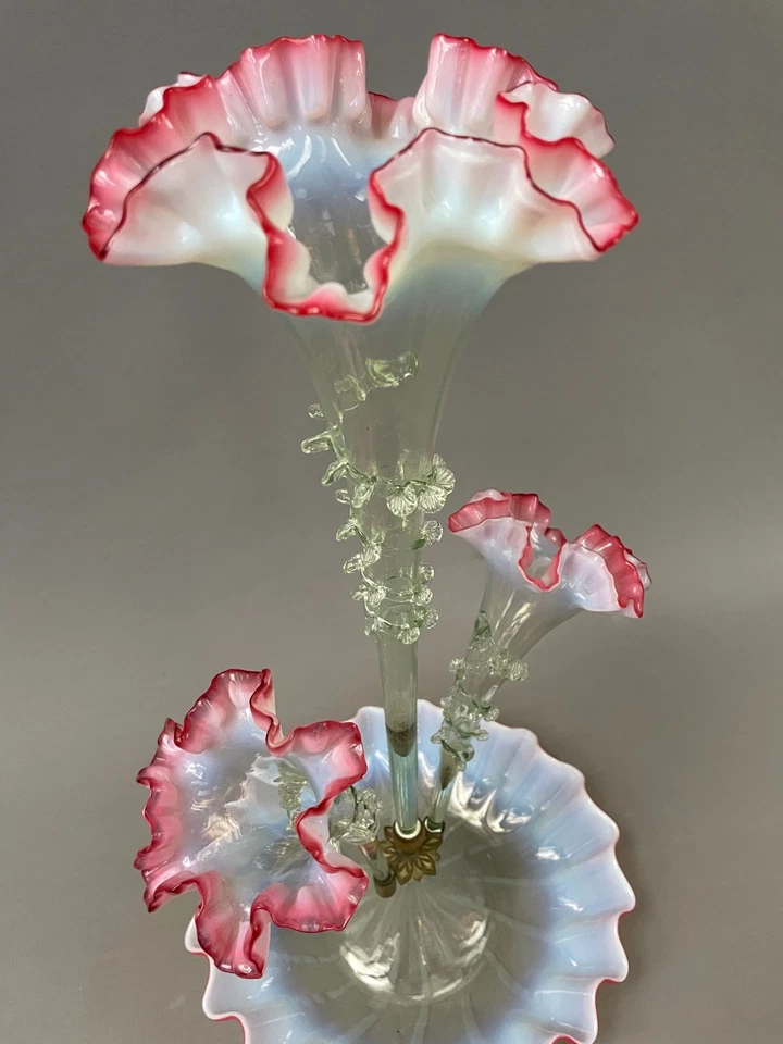 Soliflore Napoléon III, Murano? Vase en verre ancien, XIXe - Photo 3/4