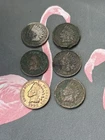 Old U.S. Coin Lot! 6 UGLY Indian Head Cent Penny. RU Details (real ugly) :) 1cL1