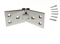Pks Of 24 X Brass Counter Flap Hinge Chromed Brass 1 1/4 In X 4 In Plus Screws Pks Of 24 X Brass Counter Flap Hinge Chromed Brass 1 1/4 In X 4 In Plus Screws
