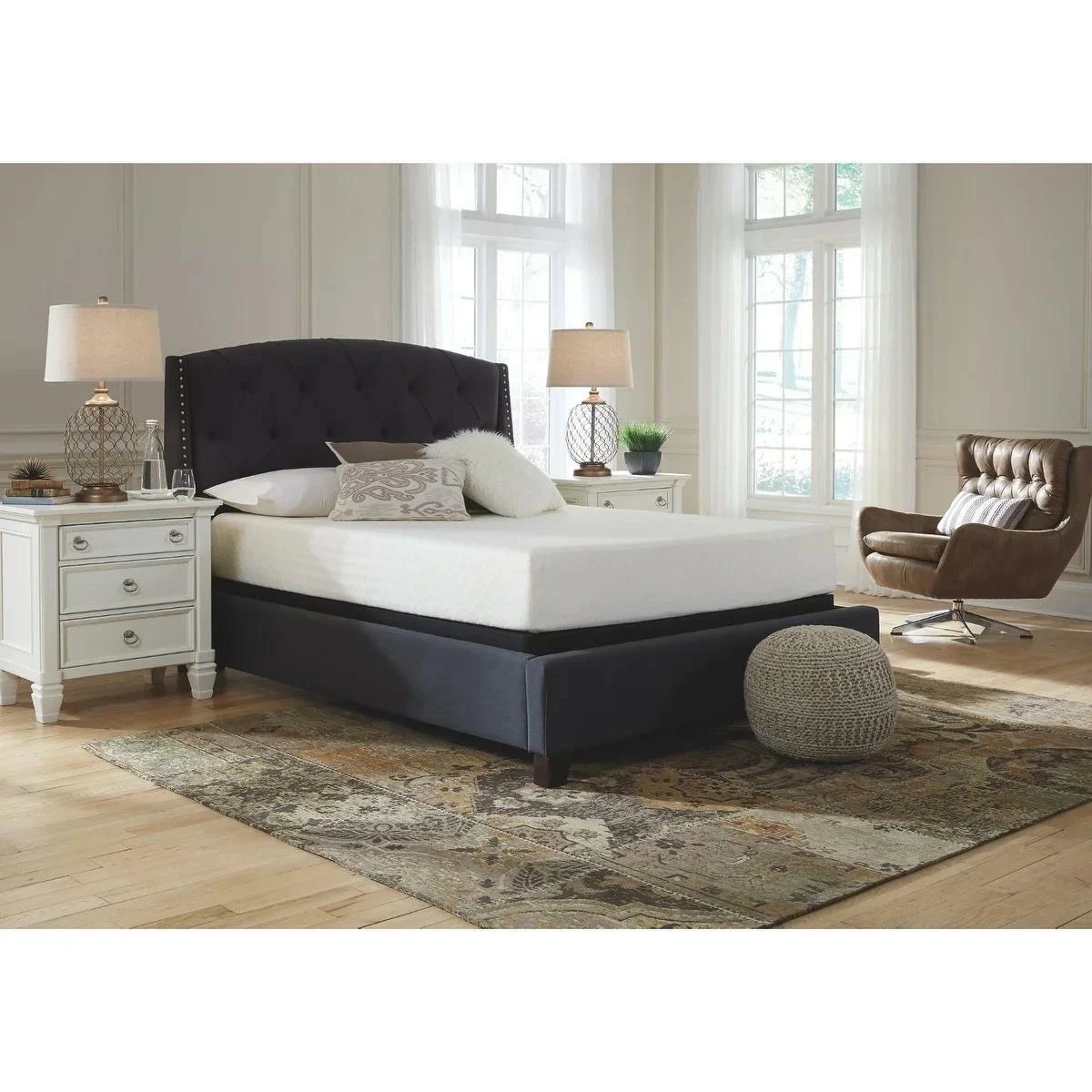 Ashley chime 10 inch memory foam mattress outlet