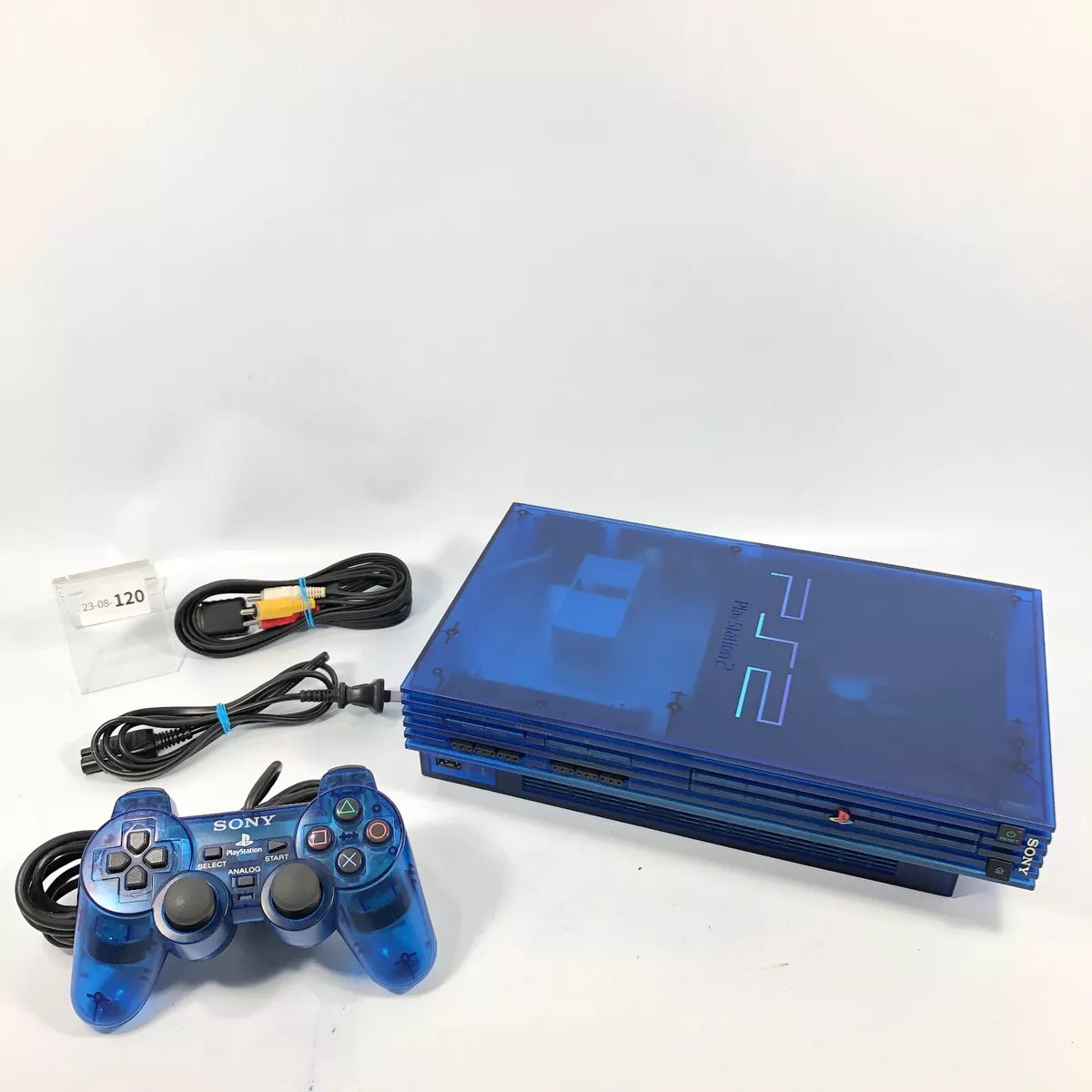 [Great] Sony PS2 / Playstation PS 2 Ocean Blue Console SCPH-37000 NTSC-J  japan