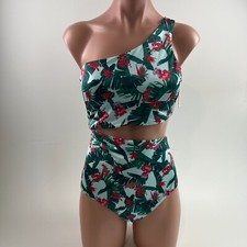 Victoria's Secret Swim One Piece Padded One Shoulder Floral Swimsuit M NWT