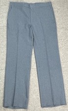 Levi's Action Slacks U.S.A. Men's Vintage Sta-Prest Gray Dress Pants Size 37x31