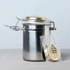 MUXIANG Humidor Jar with Humidifier and Hygrometer Tobacco Herb Storage Jar