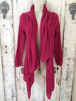 pink duster sweater