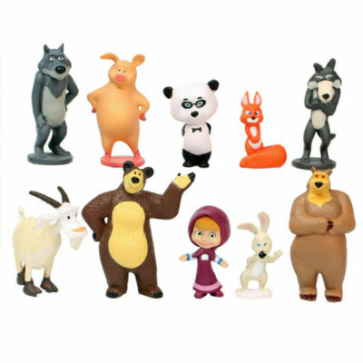 The Bear Massa Y El Oso Juguetes 10pcs/set New Masha And The Bear
