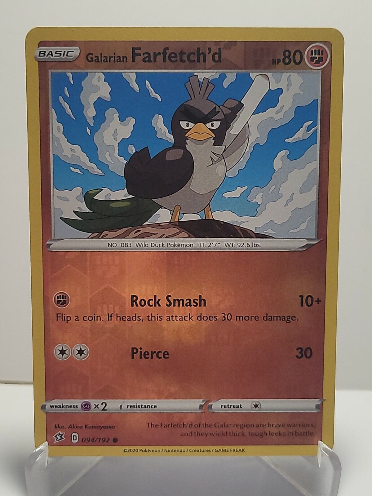 Galarian Farfetch'd - 094/192 - Common - Reverse Holo