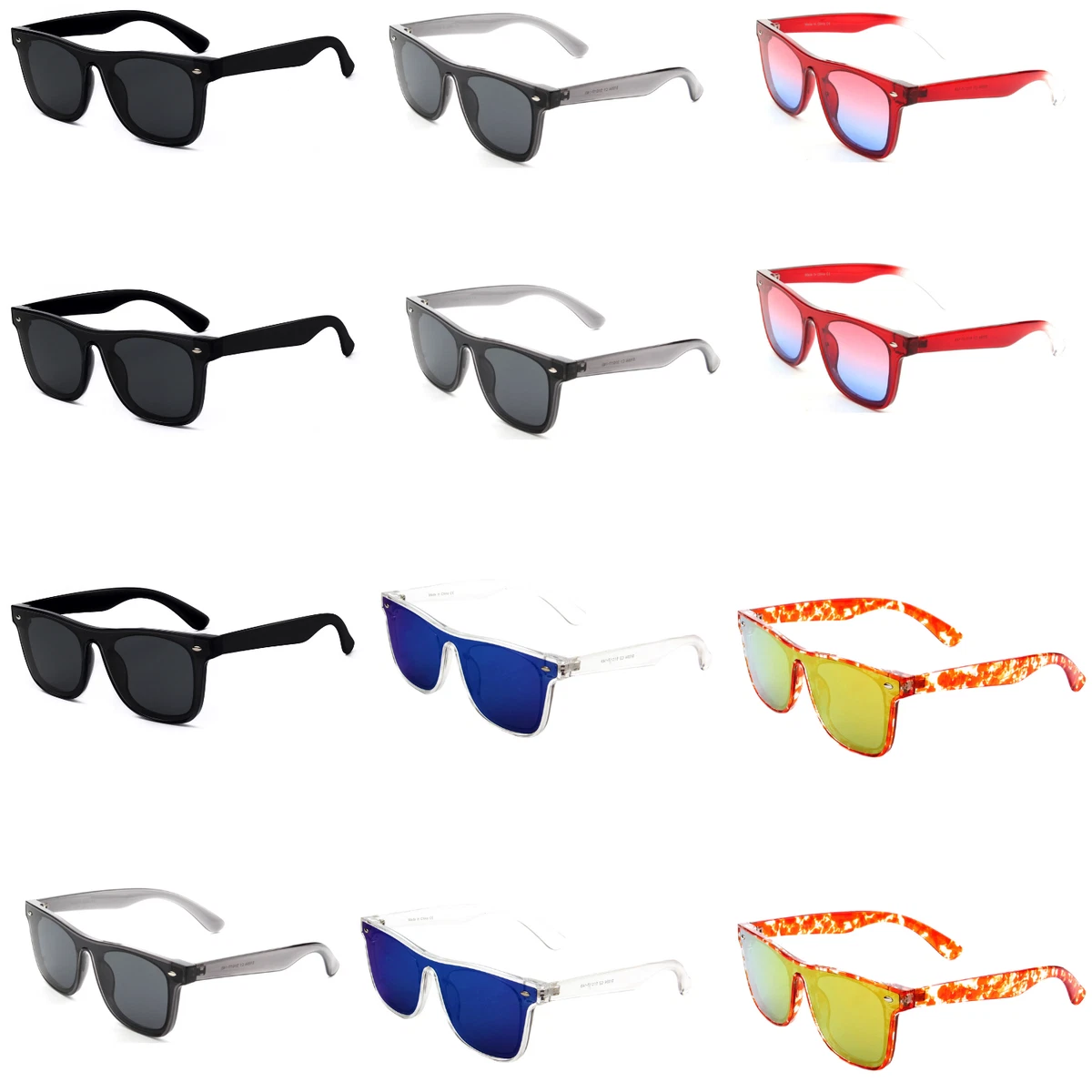 Wholesale Bulk Lot Clearance Sunglasses Square Retro Unisex GAFAS